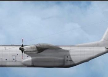 Avión C-130K Hercules De La Fuerza Aérea Mexicana Aterriza En Reynosa