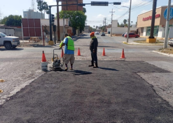 Gobierno de Reynosa intensifica bacheo y rehabilitación de vialidades