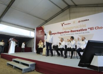 Supervisa Américo Villarreal proyectos productivos y deportivos en el sur de Tamaulipas