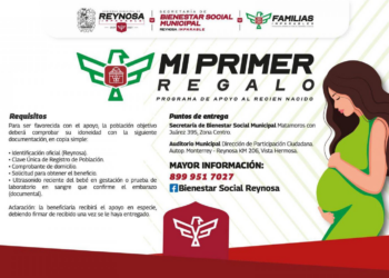 ¡Bienvenida a la vida! Gobierno de Reynosa lanza apoyo para madres embarazadas.