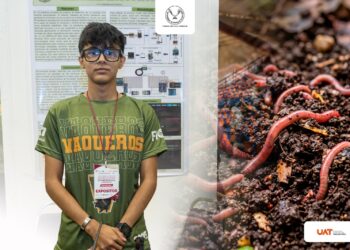 Estudiante de la UAT desarrolla dispositivo con IA para optimizar la lombricultura a bajo costo