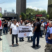 Taxistas protestan en el Congreso de Nuevo León