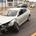 Invasión de carril provoca choque frente al Aeropuerto de Nuevo Laredo