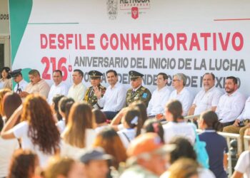 Lleva a cabo Gobierno de Reynosa Desfile Conmemorativo del 216 Aniversario del inicio de la lucha por la Independencia de México