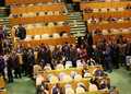Cientos de representantes en la ONU dejan hablando solo a Netanyahu